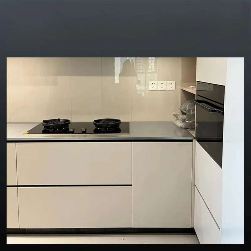 ^Aluminum Kitchen Cabinets Custom-made Honeycomb Double Veneer Doors Modern Waterproof Eco-friendly Featuring Integrated