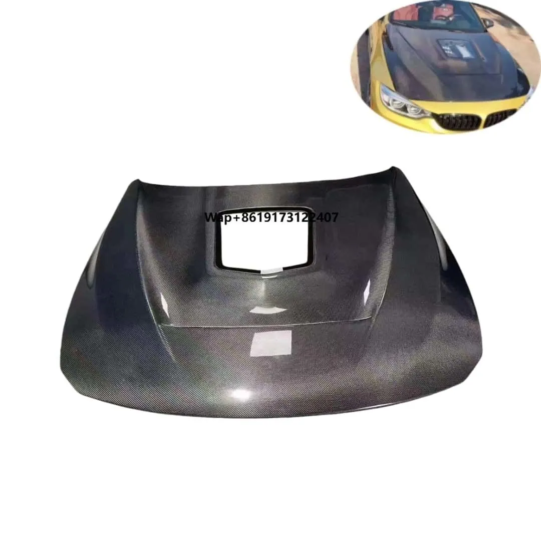 

GTS Style for 3 Series F80 M3 F82 M4 Car Real Carbon Fiber Front Engine Hood Transparent Engine Hood 2012-2018