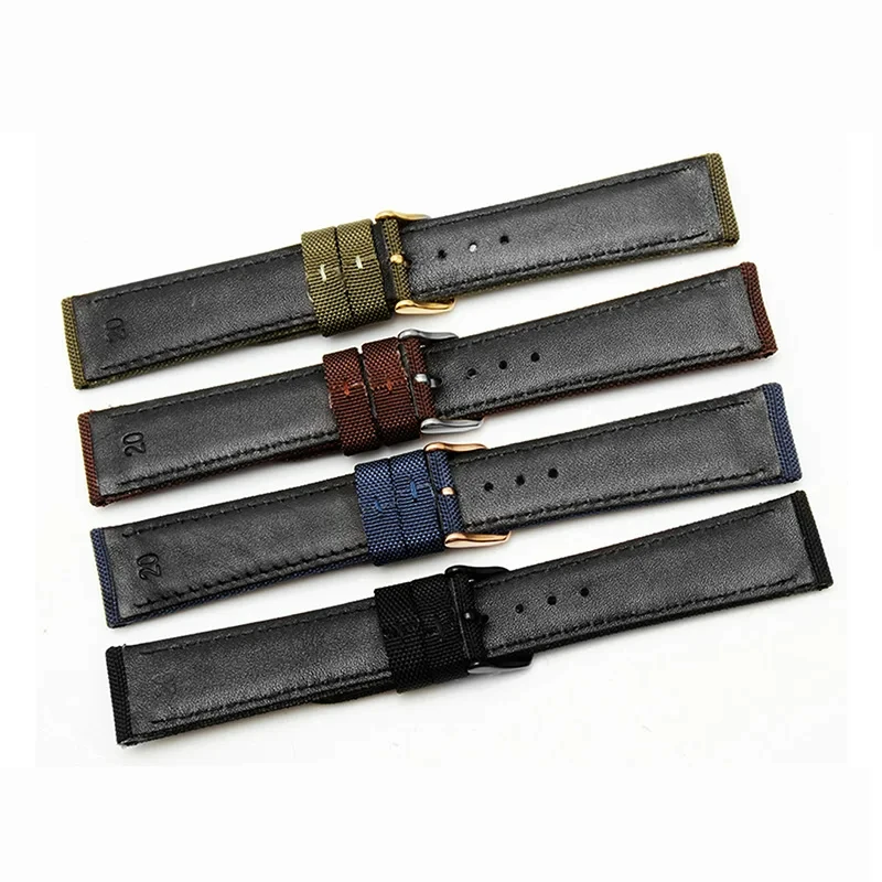 Suitable for Casio Universal Mido Nishitetsu Dimensity Hamilton Centennial Nylon Watch Strap Men's 22