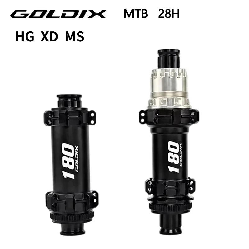GOLDIX M180 MTB Hubs 60T Ratchet System Center-Lock Disc Brake 24/28 Holes Straight pull spokes for HG XD MS FreeWheel