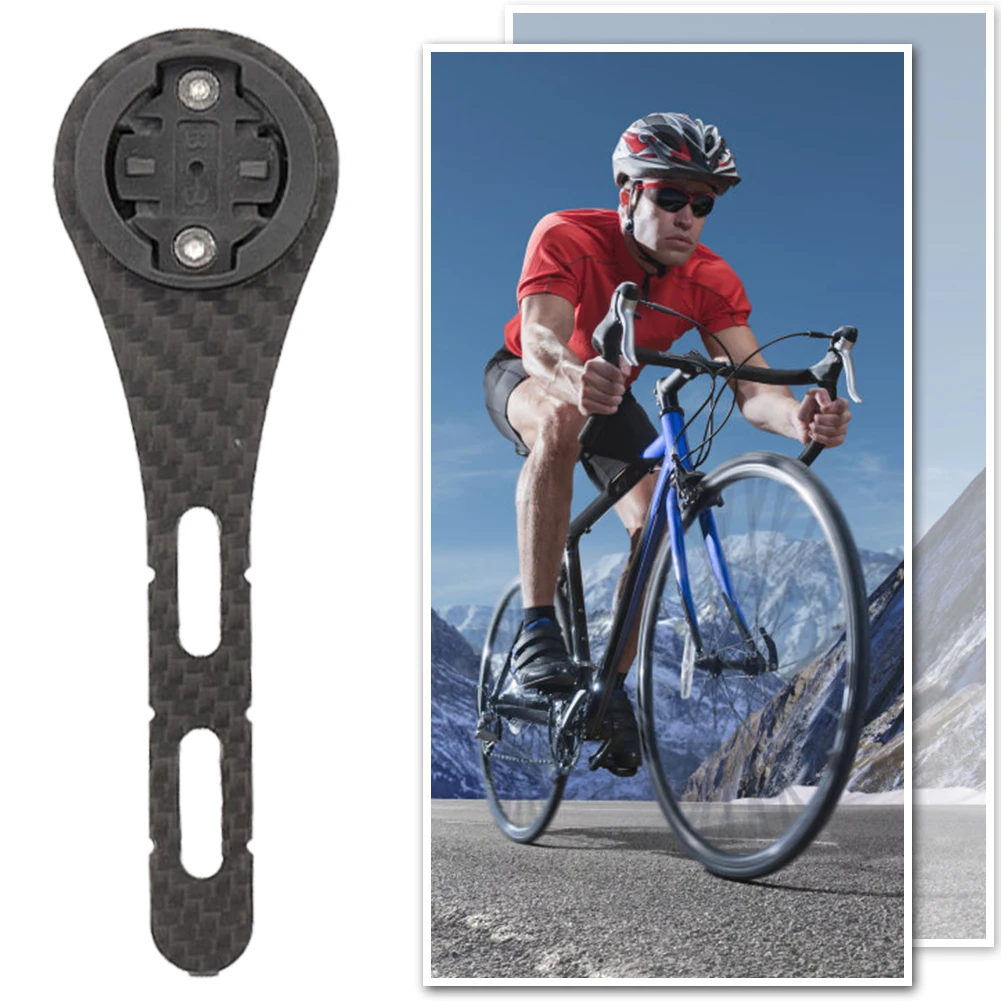 Support de guidon en fibre de carbone pour ordinateur de vélo de route, support de compteur de vitesse, chronomètre, support d'invite, rallonge pour Garmin