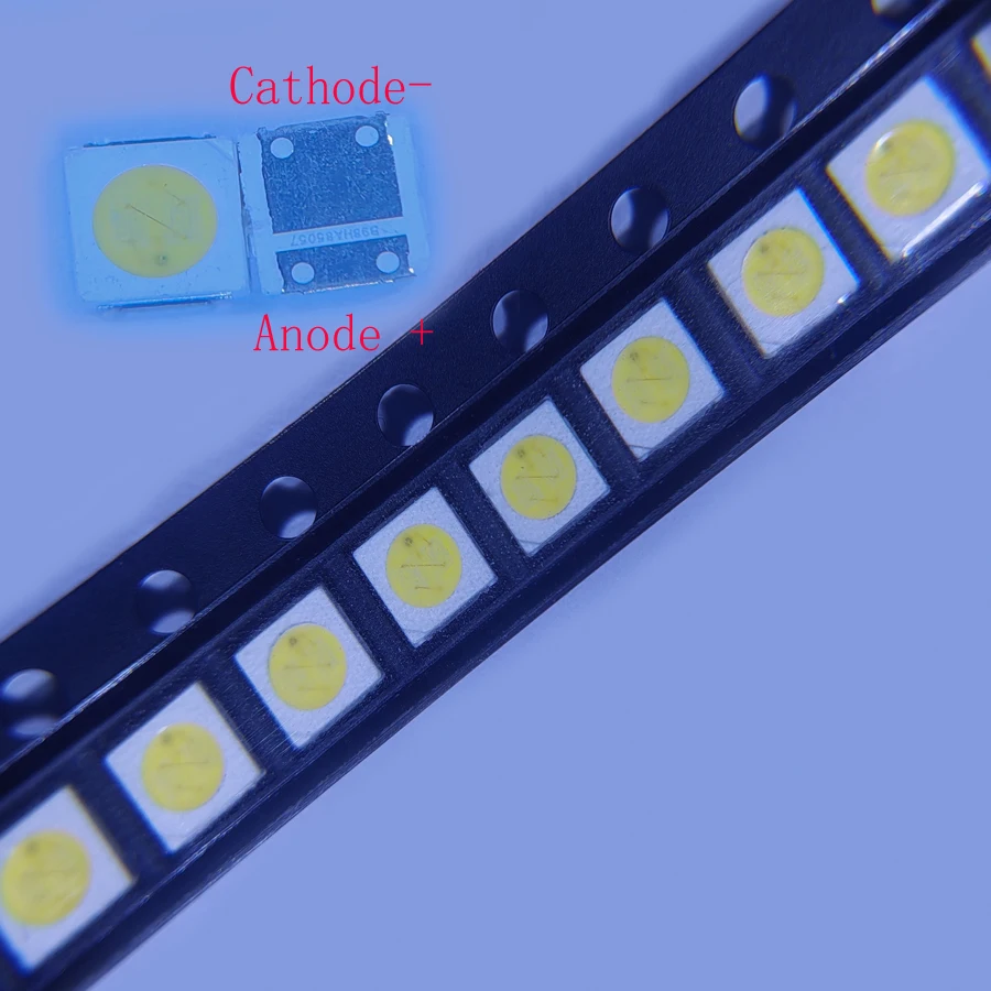 200 pièces/lot SMD LED 3030 6V 1.8W, blanc froid 150-182LM pour application de rétroéclairage TV Lextar