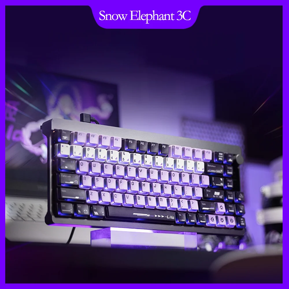 لوحة مفاتيح مغناطيسية ملونة StarChase 87 RGB للألعاب قابلة للتخصيص لوحة مفاتيح كاملة قابلة للتبديل السريع بتحكم رقمي بالكمبيوتر 8000 هرتز ميكانيكية