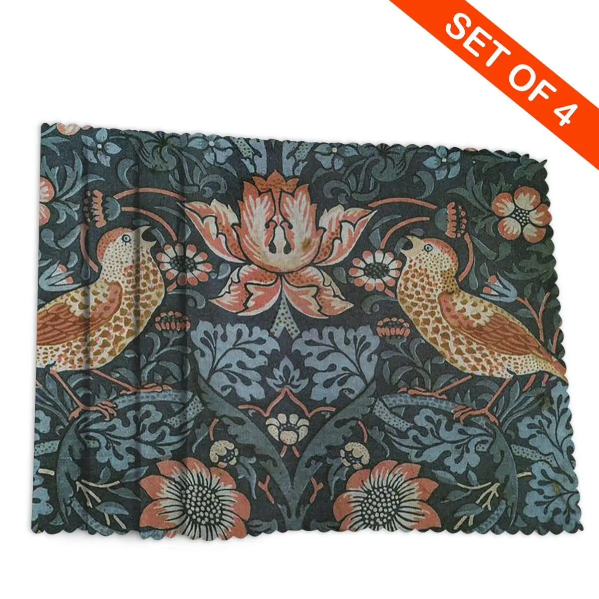 ويليام موريس الأصلي خمر المشارك الفراولة اللص 1883 تحديد الموقع مقاومة للحرارة لوحة حصيرة لطاولة الطعام وعاء كوستر #4