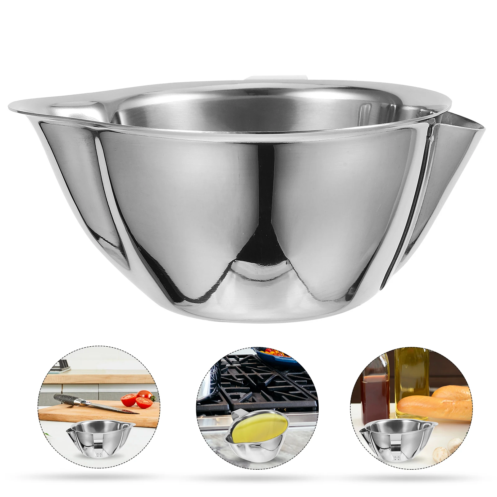 

Stainless Steel Oil Separator Filter Bowl 250Ml Home Kitchen Restaurant Use Soup Skimmer Grease Separating Container Liquid
