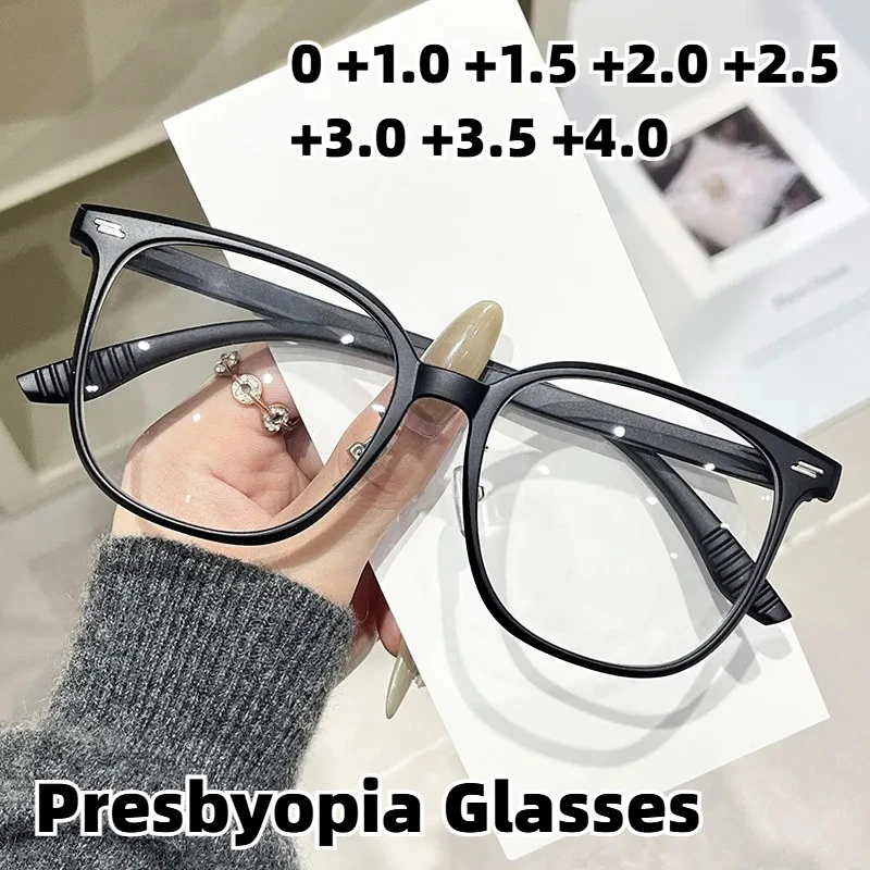 

Classic Square-Frame Anti-Blue Light Presbyopia Glasses Stylish Ultra-Lightweight and Comfortable Reading Eyewear Unisex
