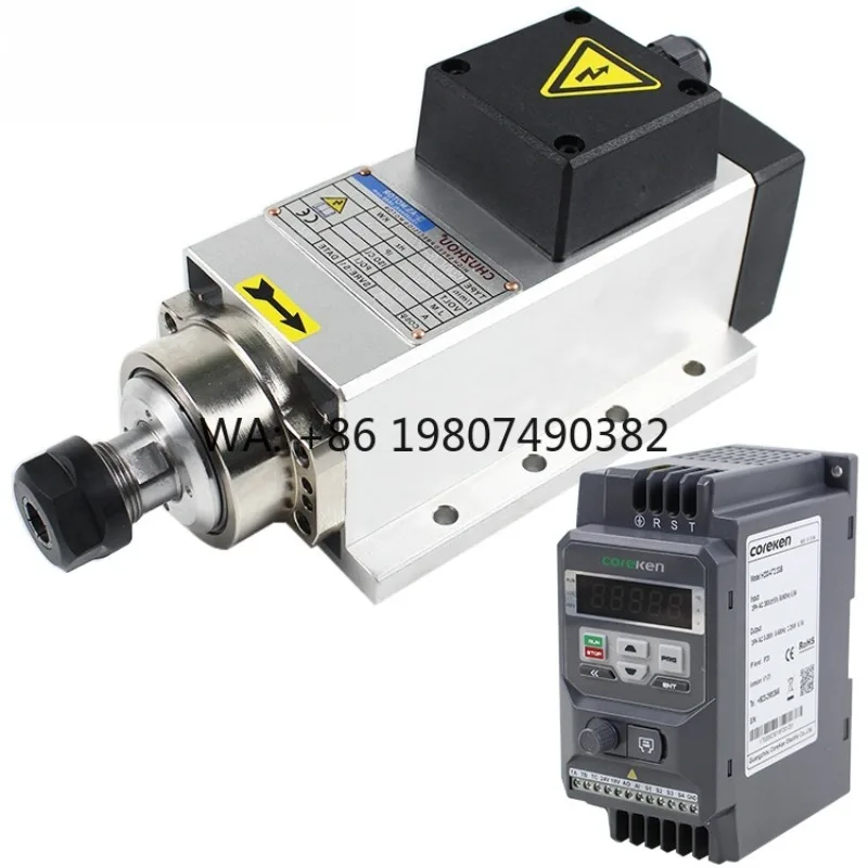 

High Speed 2.2kw Air Cooled Electric Spindle Motor Custom For CNC Woodworking And Metal Processing Industrial Equipment