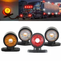 2PCS LED Car Truck Trailer Outline Marker Lamps 12-24V Universal Double Side Marker Lights Truck Lighting for scania RV Lorry