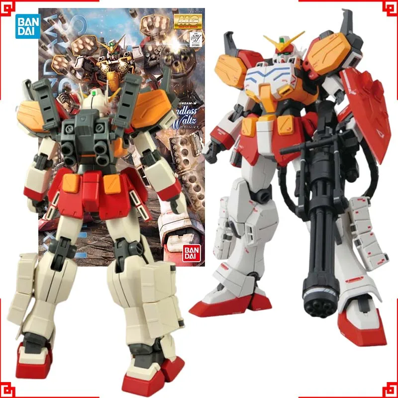 

Bandai Gundam Model Kit MG Heavyarms EW Фигурка Gunpla Строительный комплект Gundam Коллекционные фигурки аниме Игрушки для мальчиков Подарок