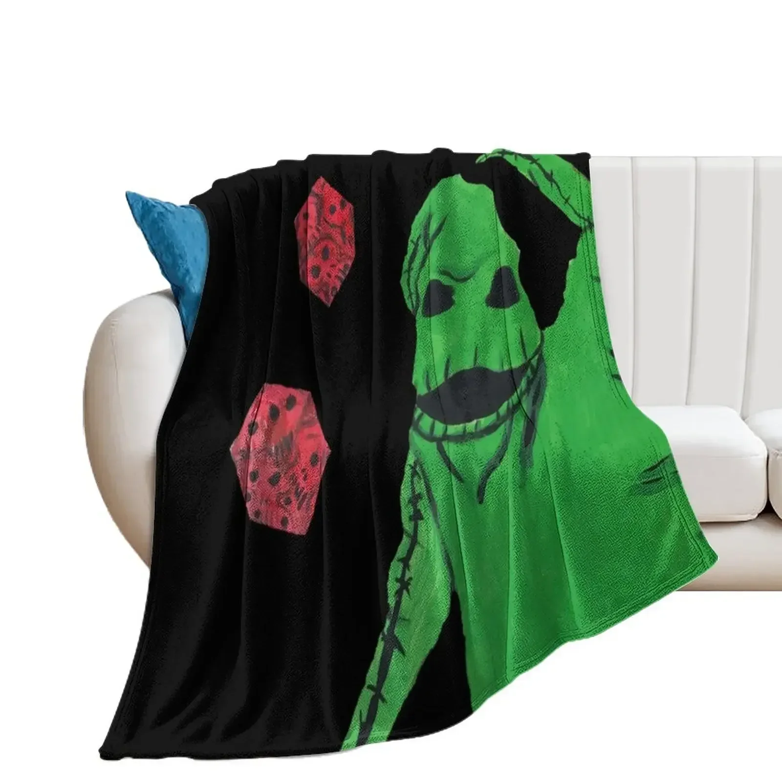 

Oogie Boogie Throw Blanket Thin Loose halloween Bed Fashionable Blankets