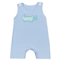 Wholesale Kids Newborn Embroidery One-piece Coverall Bodysuit Baby Boy Toddler Plaid Stripes Romper Jumpsuit Fishing Clothing