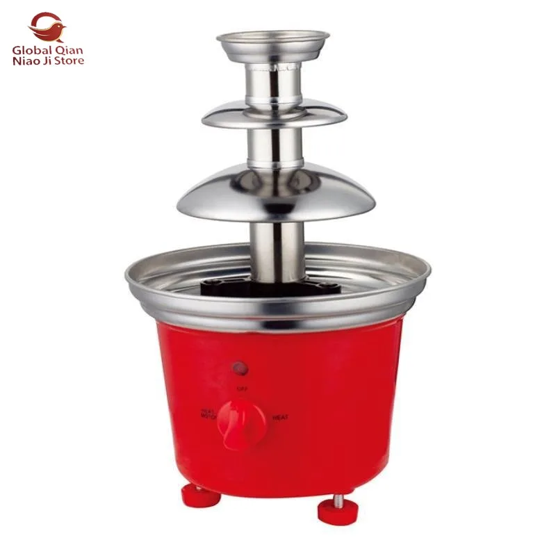 Meicha Three‑Tier Stainless Steel Chocolate Fountain for Home Use, Party