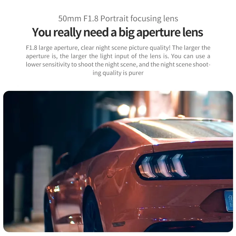 برايتن ستار 50 مللي متر F1.8 APS-C كاميرا بدون مرآة صورة عدسات تركيز ثابتة لسوني A6400 A7III نيكون Z كانون EOS-M فوجي XF M4/3