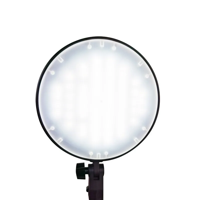 مجموعة إضاءة قرصية LED، مع شاشة ضوء تصوير مزدوج اللون قابل للتعديل لدرجة الحرارة
