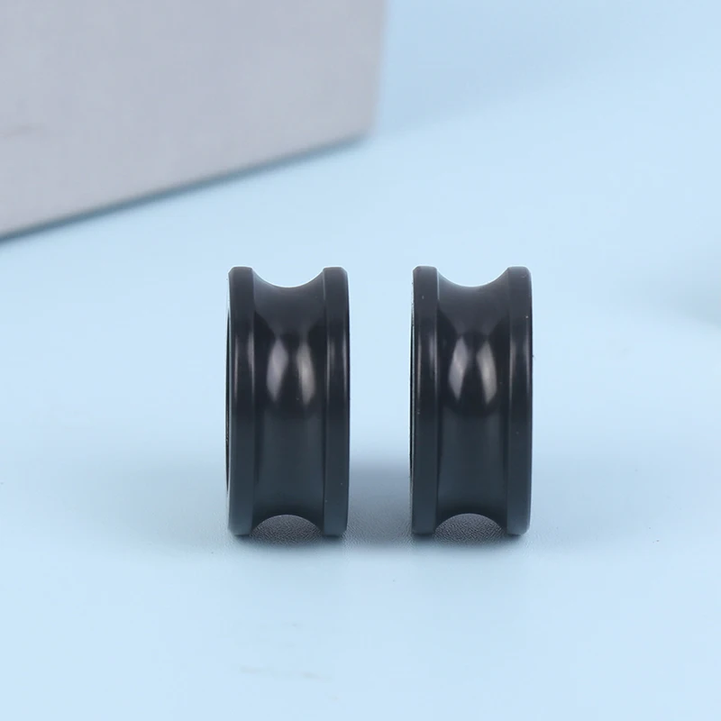 4x19x8,5mm POM Delrin Plastikowe koło prowadzące z rowkiem w kształcie litery U 624 Koło pasowe łożyska R3mm Koło pasowe owinięte gąsienicami Delrin