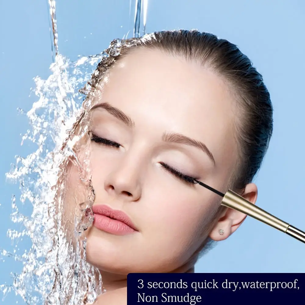 防水 Hengfang 化粧品 2 で 1 長期持続黒アイライナー液体アイメイクアイライナーペンシル美容ツール