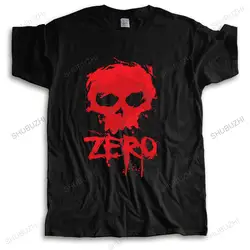 New ZERO Original Skate Vintage Skull T-Shirt nera da uomo taglia S a 3XL T-Shirt in cotone a maniche corte allentata estiva