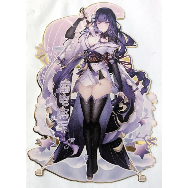 Goddess Story Metal Card Yae Miko Beelzebul Yelan Anime Game Collection Card Cartoon Board Game Toys Boy's Birthday Gift