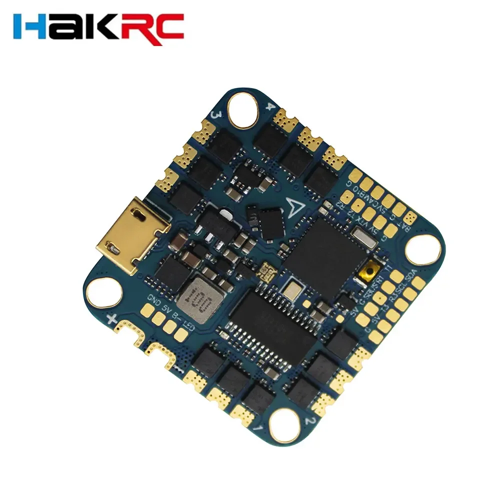 HAKRC F4126 F411 AIO Flight Controller ICM42688 BLHELI_S 20A/35A ESC Built-in OSD Barometer Current Sensor 2-6S for RC FPV Drone