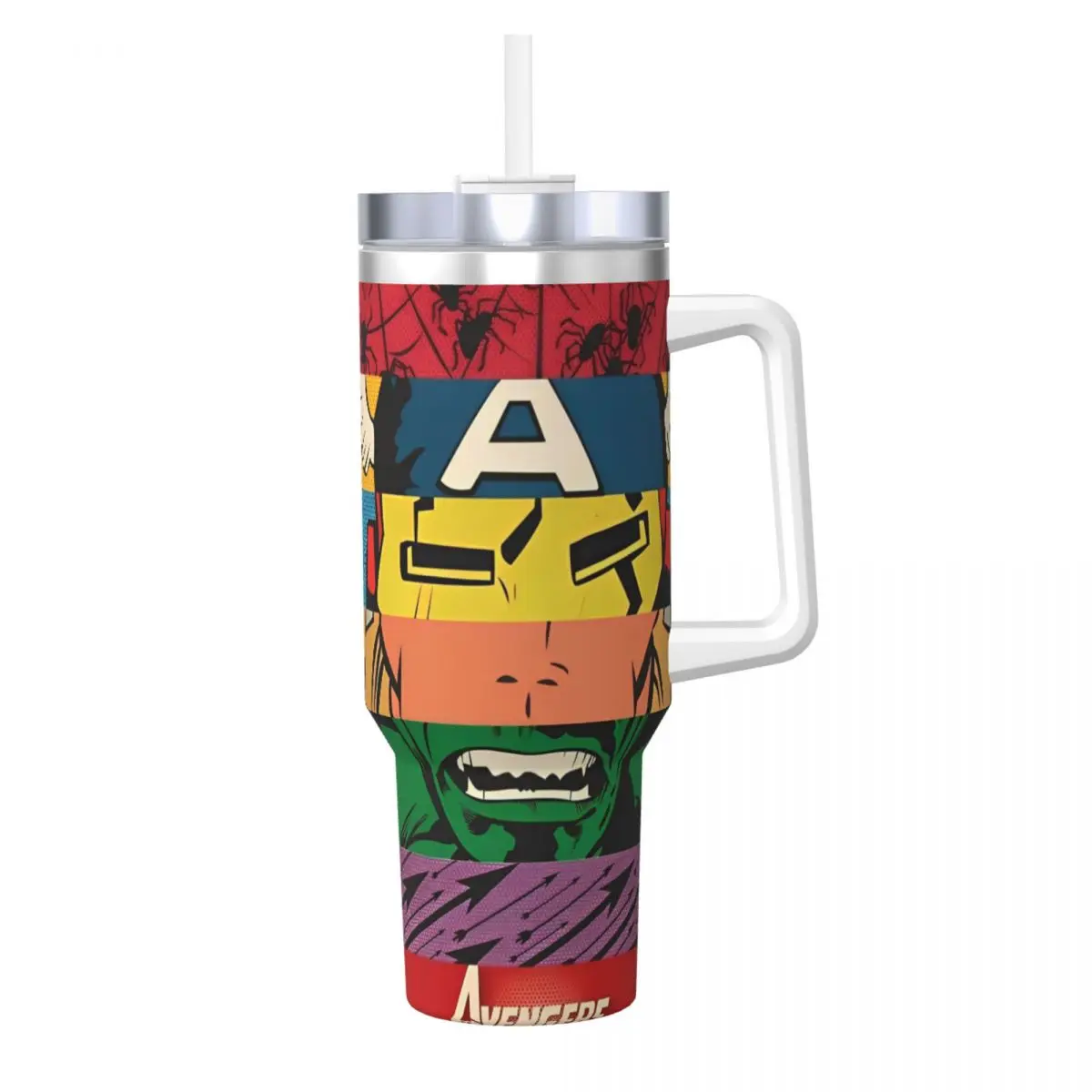 Stainless Steel Tumbler Marvel Avengers Thermal Mug Leakproof Cold and Hot Mugs Cup Travel Custom Water Bottle