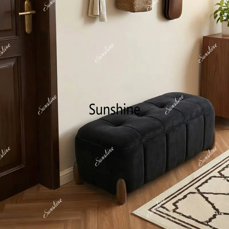 Light luxury high-end clothing store rest stool living room sofa stool