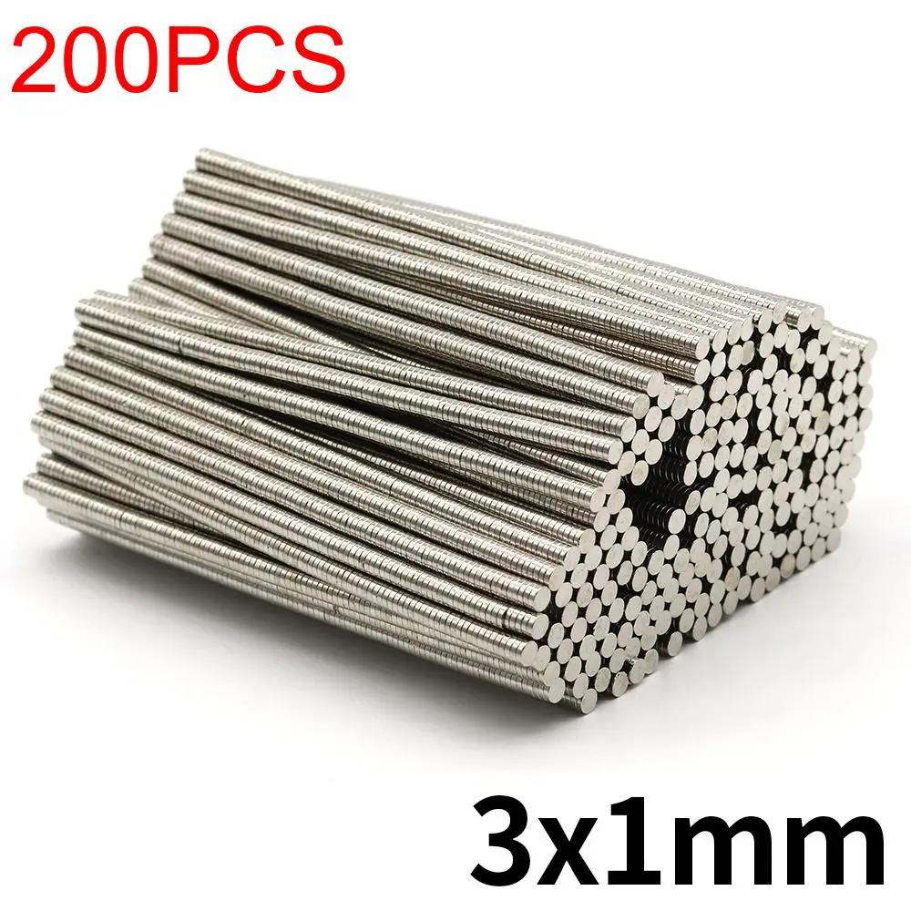3 x 1 mm runder, superstarker Neodym-Magnet N35, leistungsstarker magnetischer NdfeB-Permanent-Kühlschrankmagnet, Imanes DIY