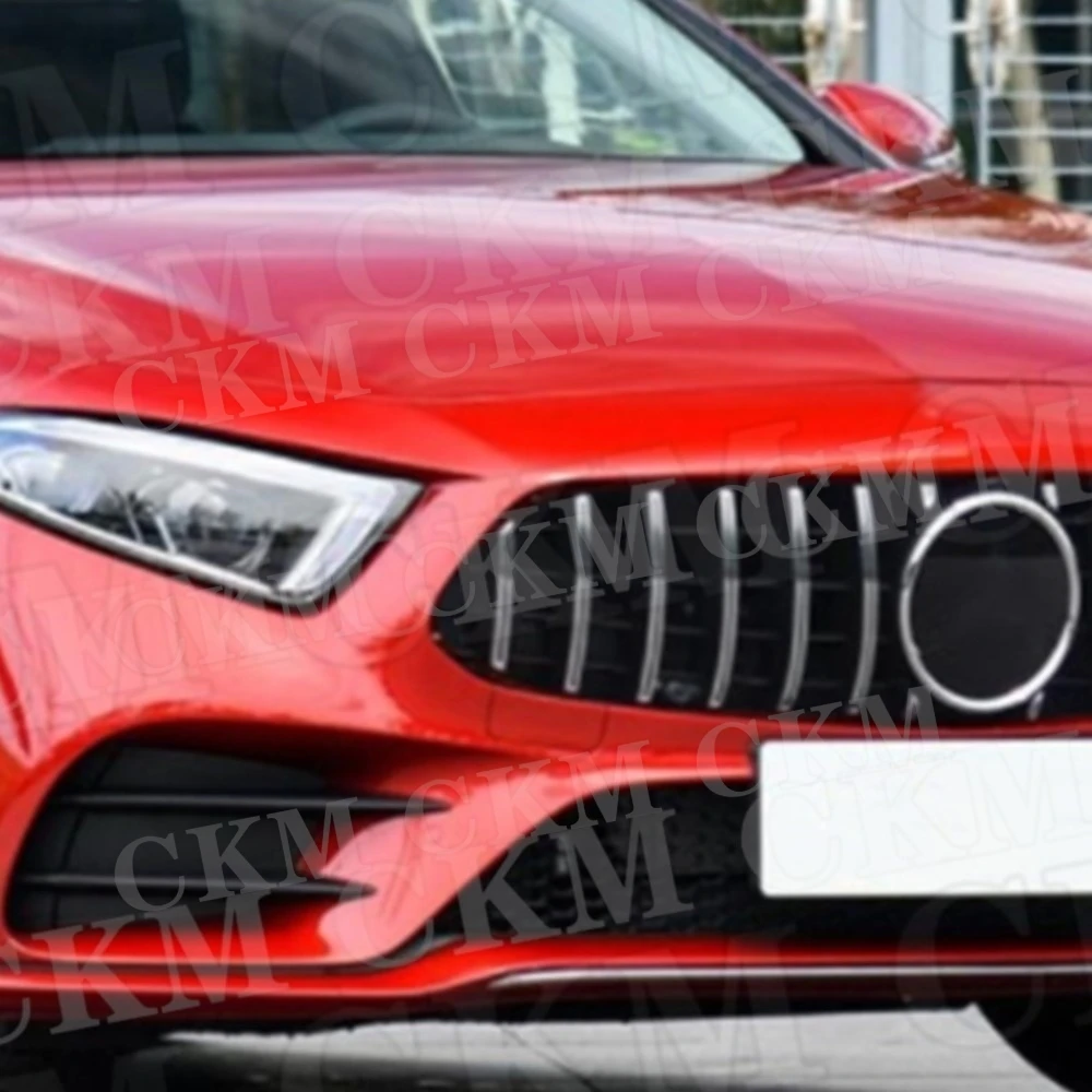 

CKMUUER for Mercedes Benz CLS Class C257 CLS260 300 350 450 CLS53 AMG 2019 UP ABS Material Front Grill Protect Fit Auto