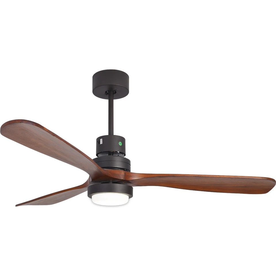 

American Style 52-Inch High Wind Ceiling Fan Light 110V Custom Three-Blade Inverter Farmhouse Project Electric Hotel Fan Project