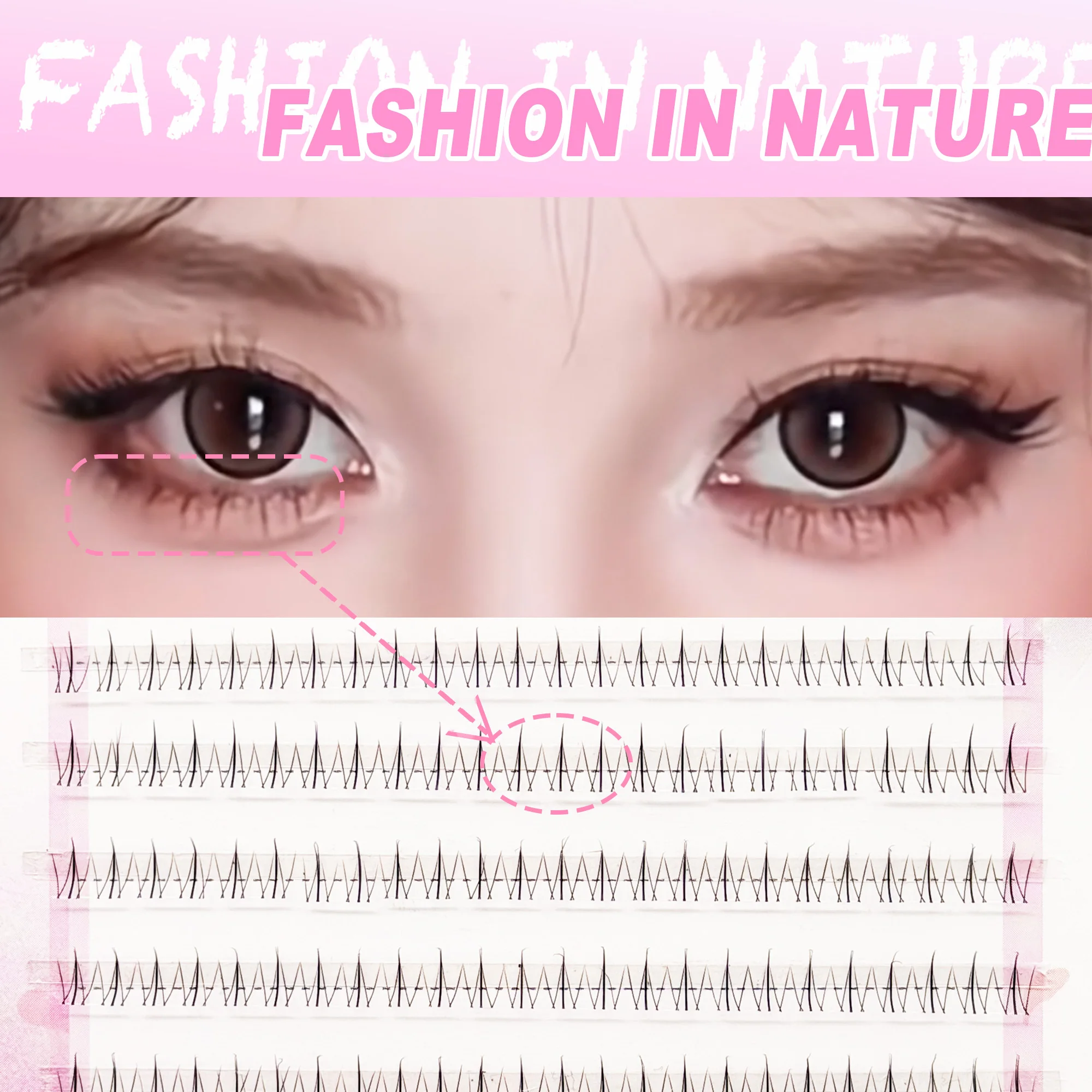 Eyelash Extension Korean Style - 10-Row Lower Eyelash Extensions – 