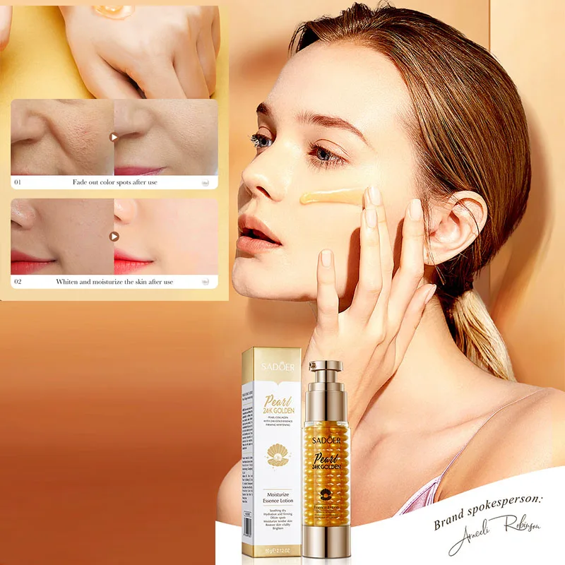 

24K Gold Pearl Essence Latex Collagen Anti-aging Fading Fine Line Firming Hydrating and moisturizing Skincare