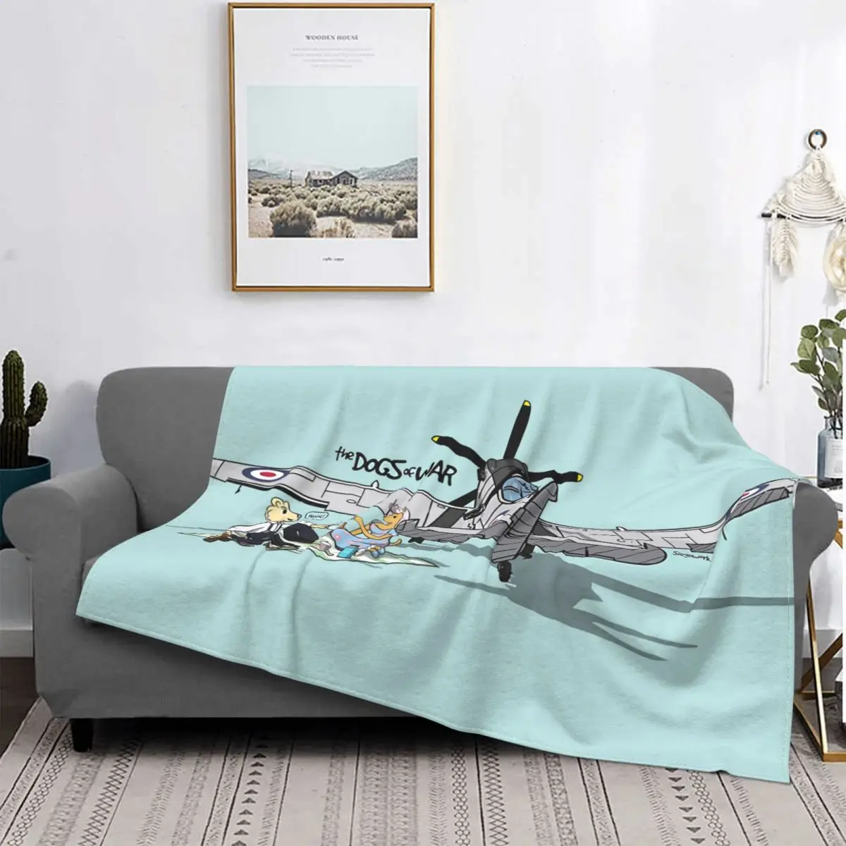 Supermarine Spitfire Airplane Blanket Fleece Flannel Summer Multifunction Thin The Dogs Of War Throw Blankets For bed Bedspread