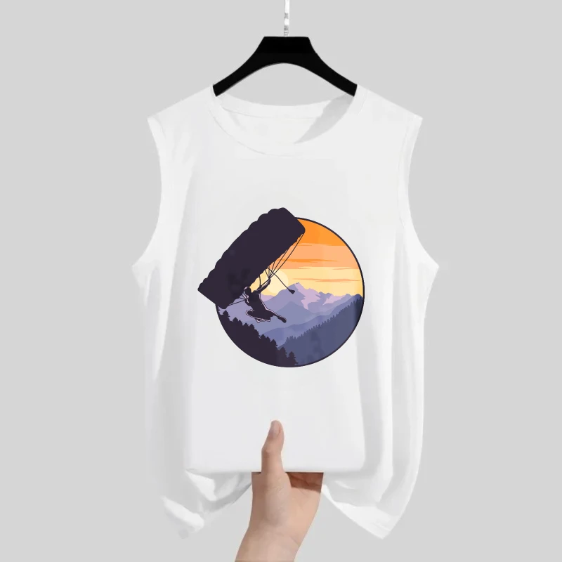 Men's Tank Top 2025 Summer Solid color Graphic Quick Dry y2k clothing Vest Y2k tops Printed 90s vintage clothes tank tops