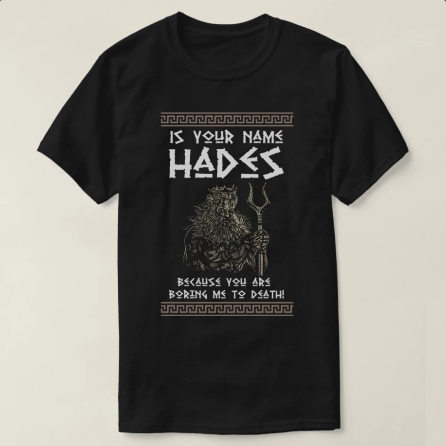 

Hades Greek God and Ancient Greek Mythology T-Shirt 100% Cotton O-Neck Short Sleeve Summer Casual Mens T-shirt Size S-3XL