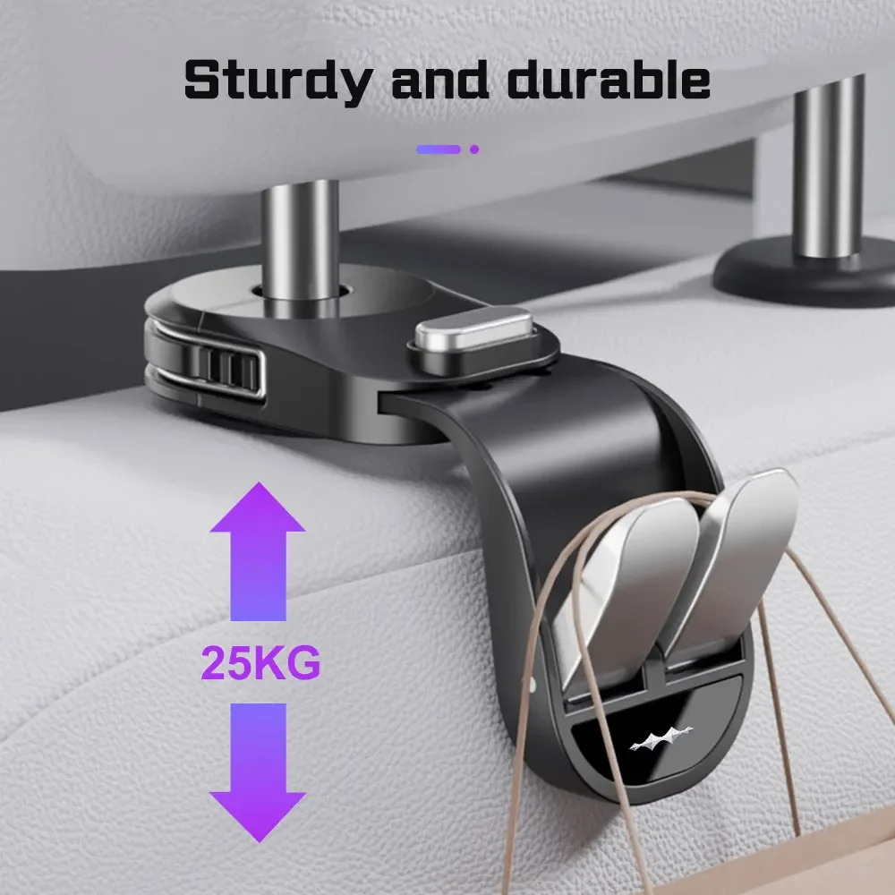 New Upgrade Car Seat Headrest Hook For BYD Leopard 5 Leopard 3 8 Titanium 7 3 2025 2026 Auto Hidden Hooks Organizer Accessories