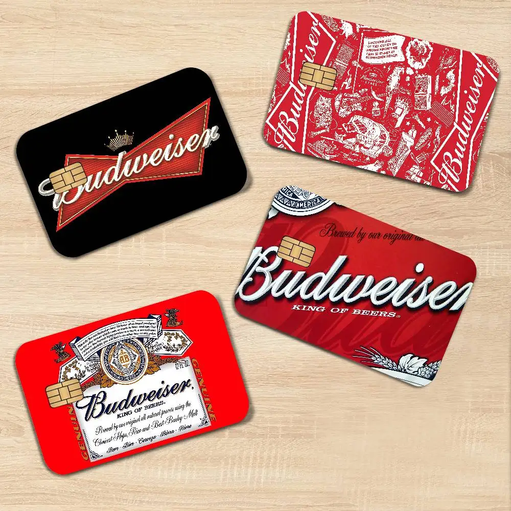 Classic Beer Brand B-Budreiser Spend or Save Funny Shell On Off Ultra Thin No Fade Sticker Skin Cover Film for Debit Credit Card