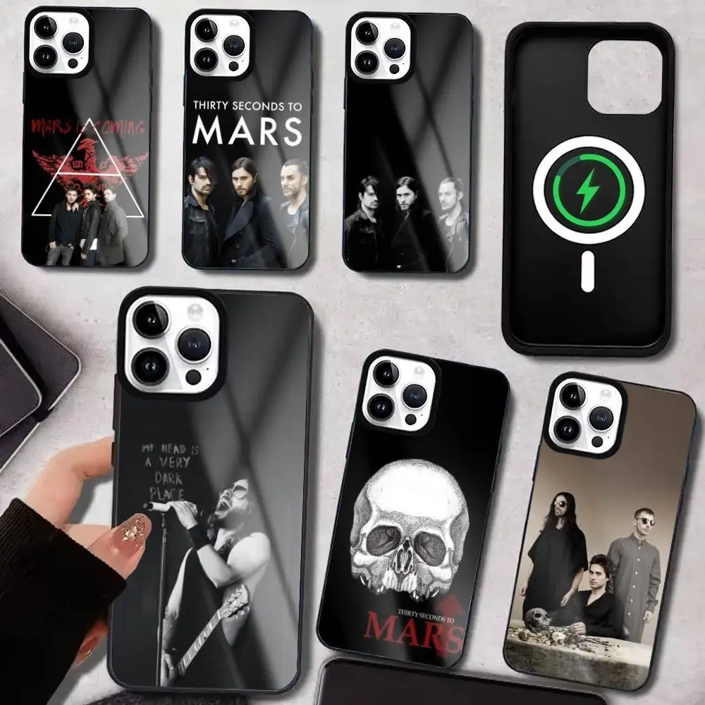 

30 Second-To-Mars 30STM Phone Case For iPhone17,16,15,14,13,12,11 Plus,Pro Max For Magsafe Wireless Charging