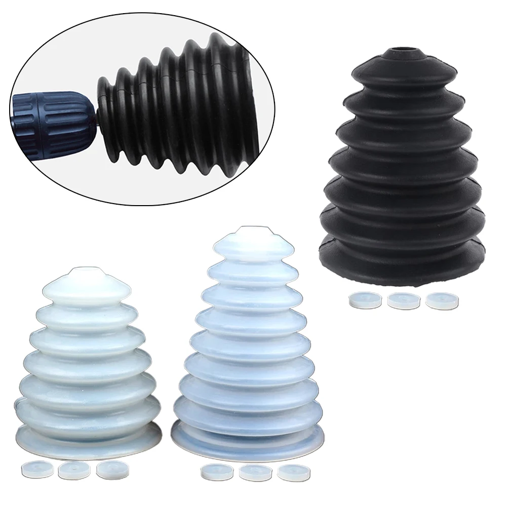 Tampone in gomma Copertura antipolvere Trapano Trapano elettrico antipolvere Parti di utensili per martello elettrico Custodia per trapano elettrico nero/bianco