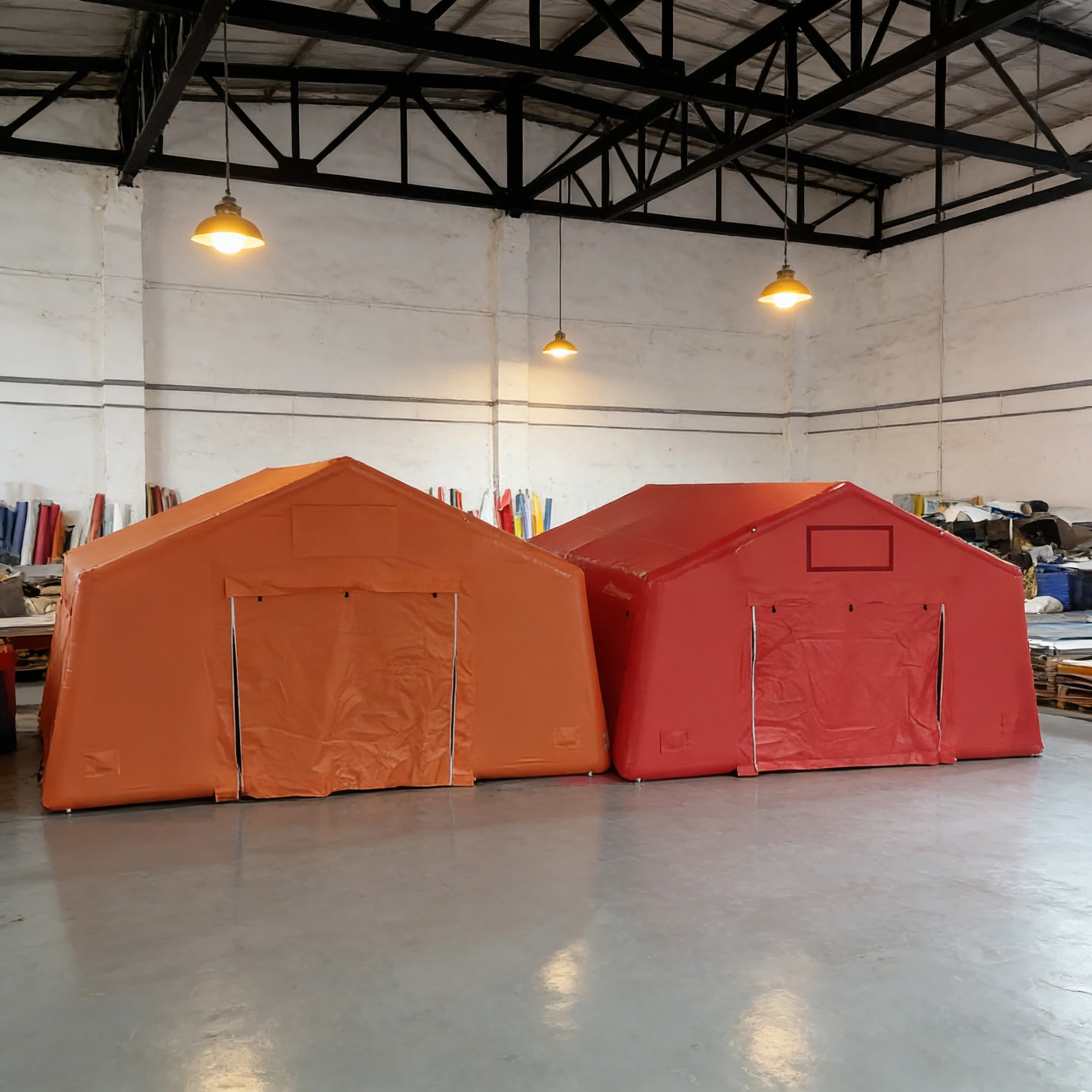 Outdoor Large Fireproof Inflatable Emergency Disaster Relief Camping Tent for Emergency Shelter Use
