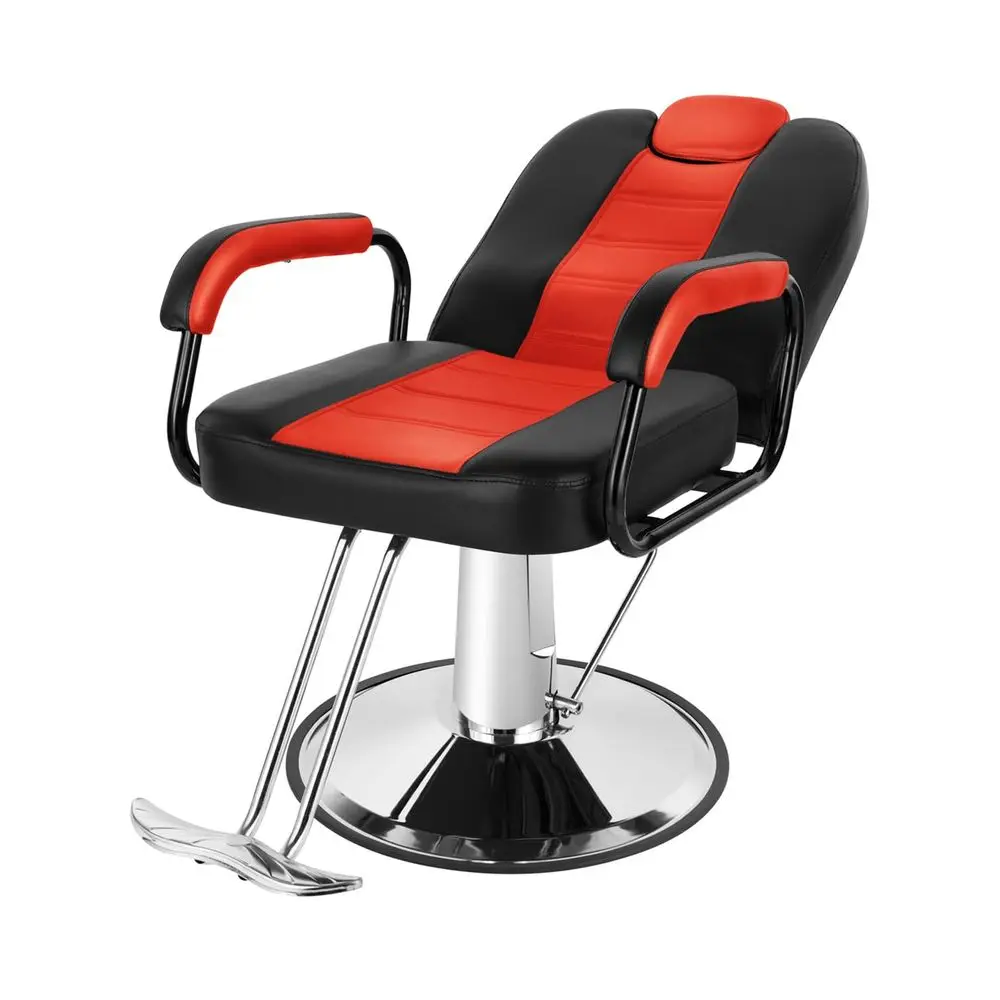 Salon Chair for Hair Stylist Reclining Barber Chair Heavy Duty Hydraulic Hairdresser Chair Spa Furniture Shampoo Extra Wider Se