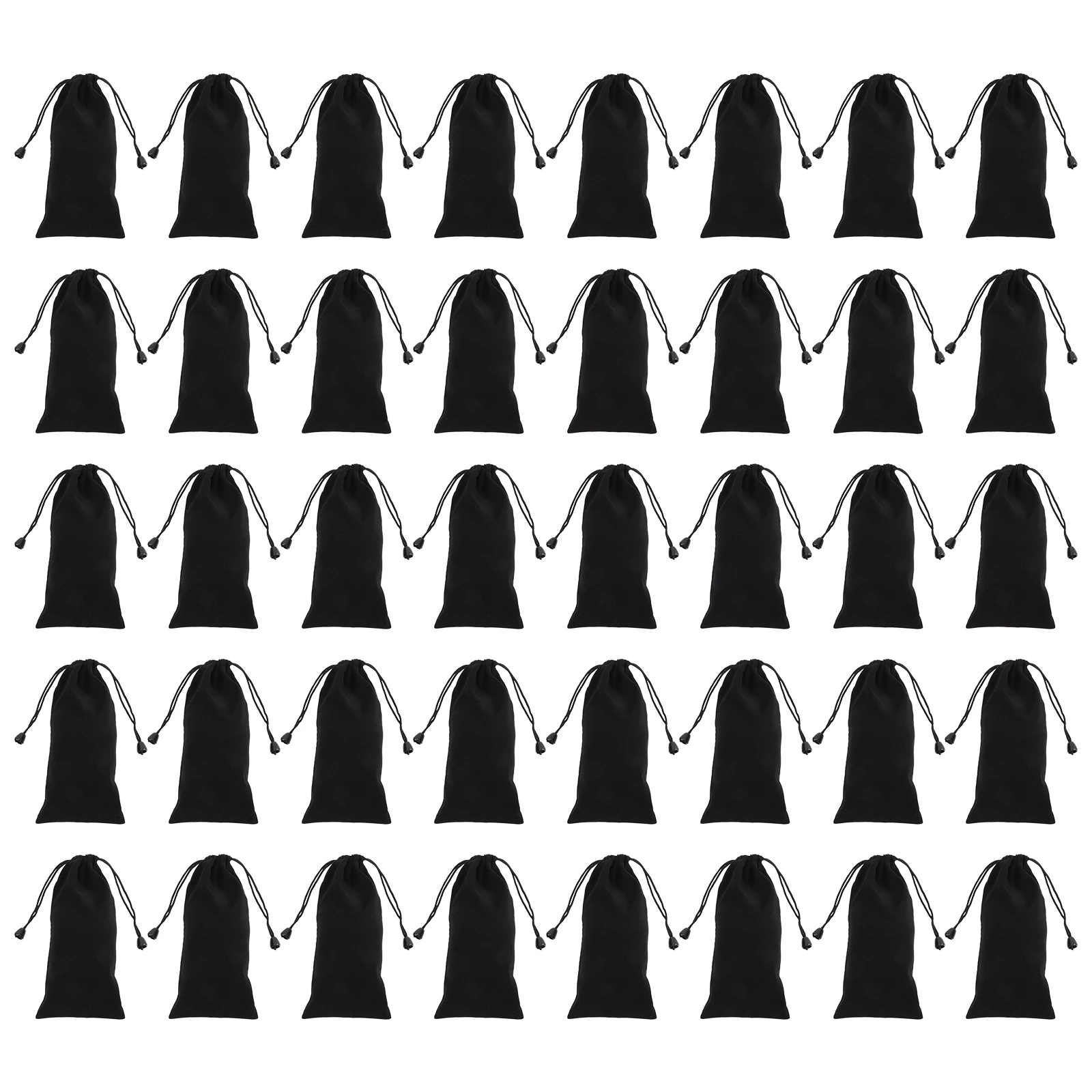 

40 Pcs Sunglasses Bags Velvet Flannel Storage Pouches Soft Lightweight Eyeglass Cases Women Glasses Bag Dust Proof