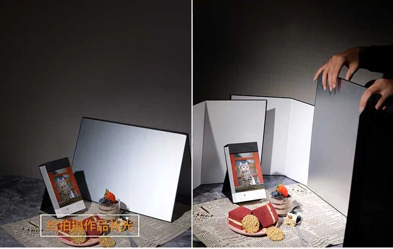 3-in-1 Reflector Photography Cardboard A3/A4 Foldable Reflector Board For Photo studio Photography Accessory