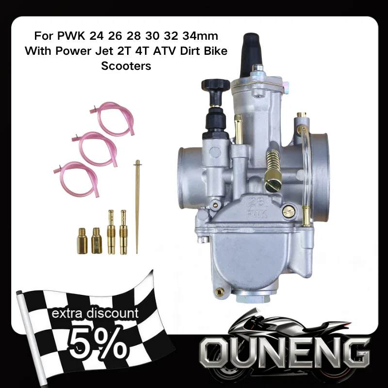 

For KElHIN PWK KOsO OKO 24 26 28 30 32 34mm 2T 4T Scooter ATV Dirt Bike Racing Motorcycle Carburetor Carb With Free Jet Set