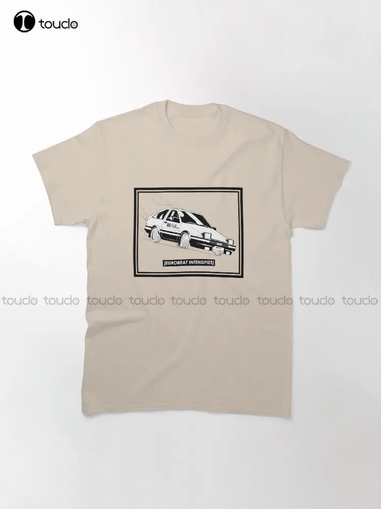 Eurobeat Intensifies Ae86 Kansei Dorifto Initial D Car Classic T-Shirt Uncle Shirt Creative Funny Tee Custom Gift Xs-5Xl