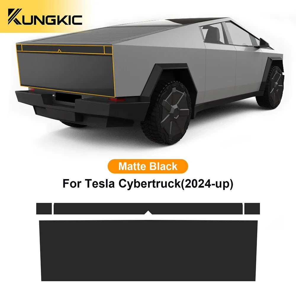 Black Glossy Matte for Tesla Cybertruck 2024-Up Car Paint Protection Film PPF Car Body Sticker Kit Anti-Scratch Trim Accessories