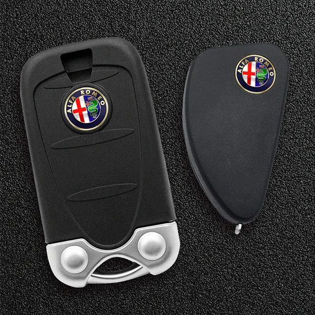5/10Pcs For Alfa Romeo 147 MiTo Giulia 156 159 Stelvio 4C Giulietta Disco Car Remote Key Stickers Auto Emblem Decoration Decals