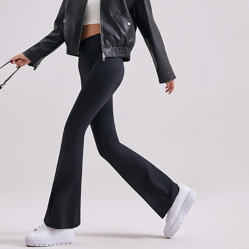 تشغيل اللياقة البدنية متوهج طماق النساء الجانب جيب عالية الخصر واسعة الساق طماق امرأة سلس تمتد التخسيس الأبيض اليوغا السراويل #4