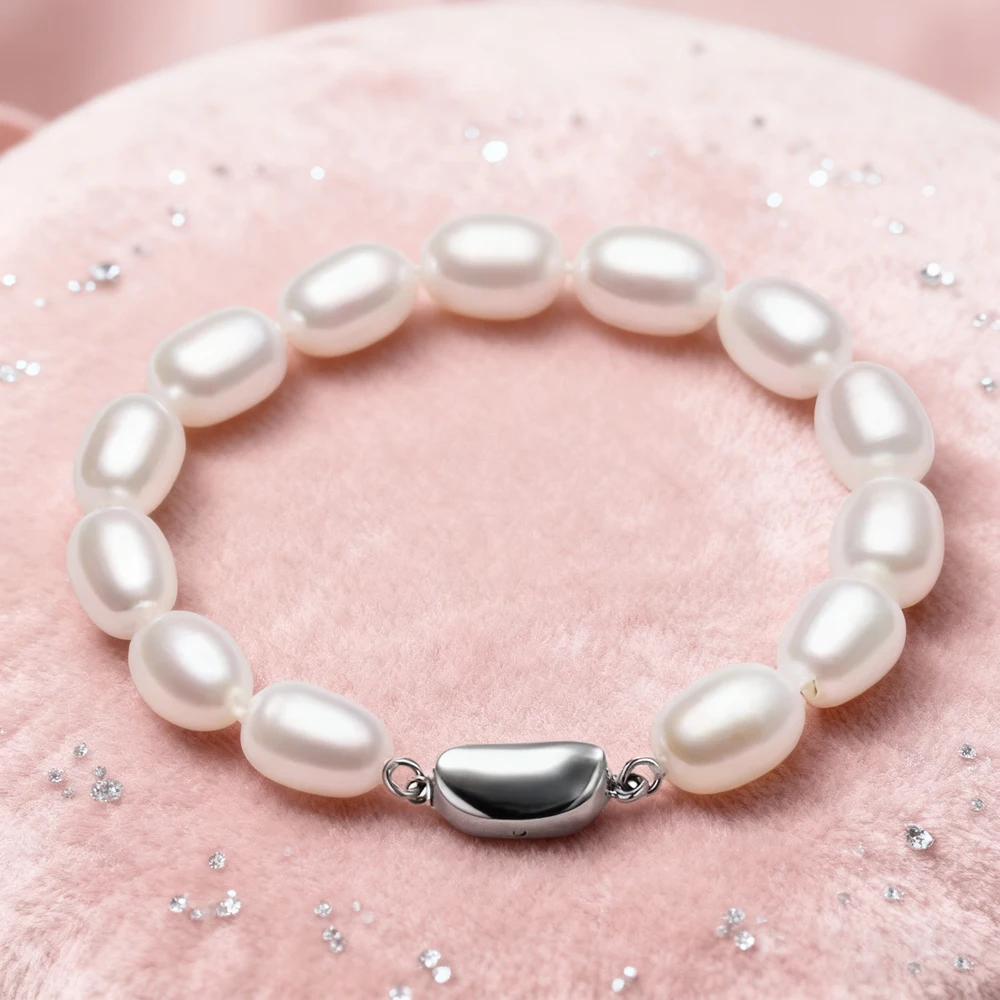 

Dainashi натуральный пресноводный жемчуг браслет стерлингового серебра 925 капли воды пряжки Жемчужные Подвески для изготовления ювелирных изделий