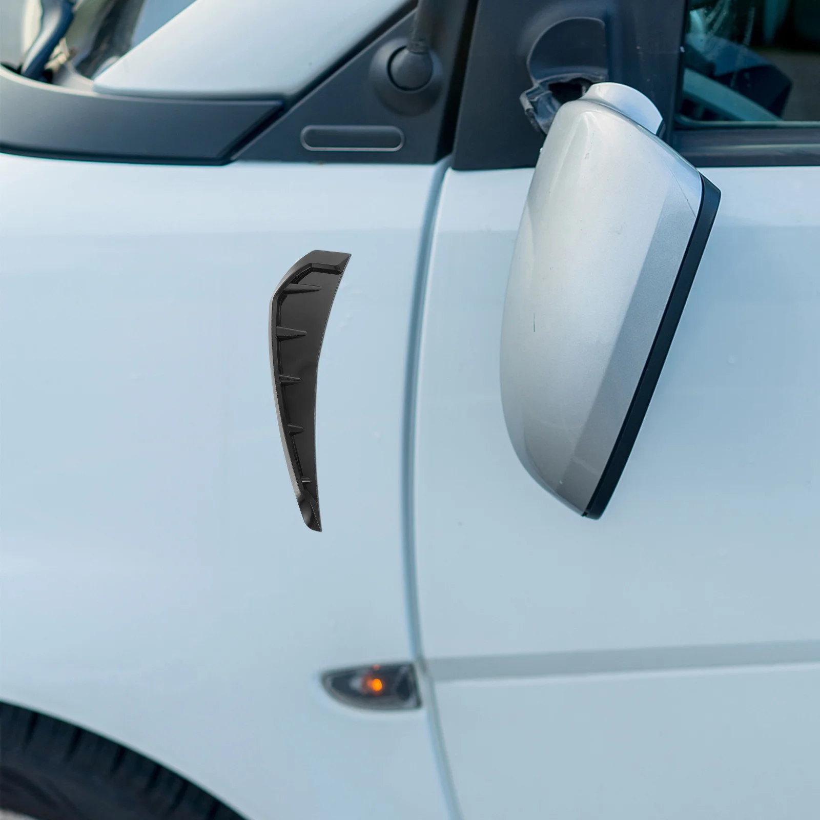 ملصقات فتحة تهوية غطاء السيارة باللون الأسود غير اللامع لتدفق الهواء الجانبي للسيارات لتعديل غطاء محرك السيارة والديكور الخارجي #6