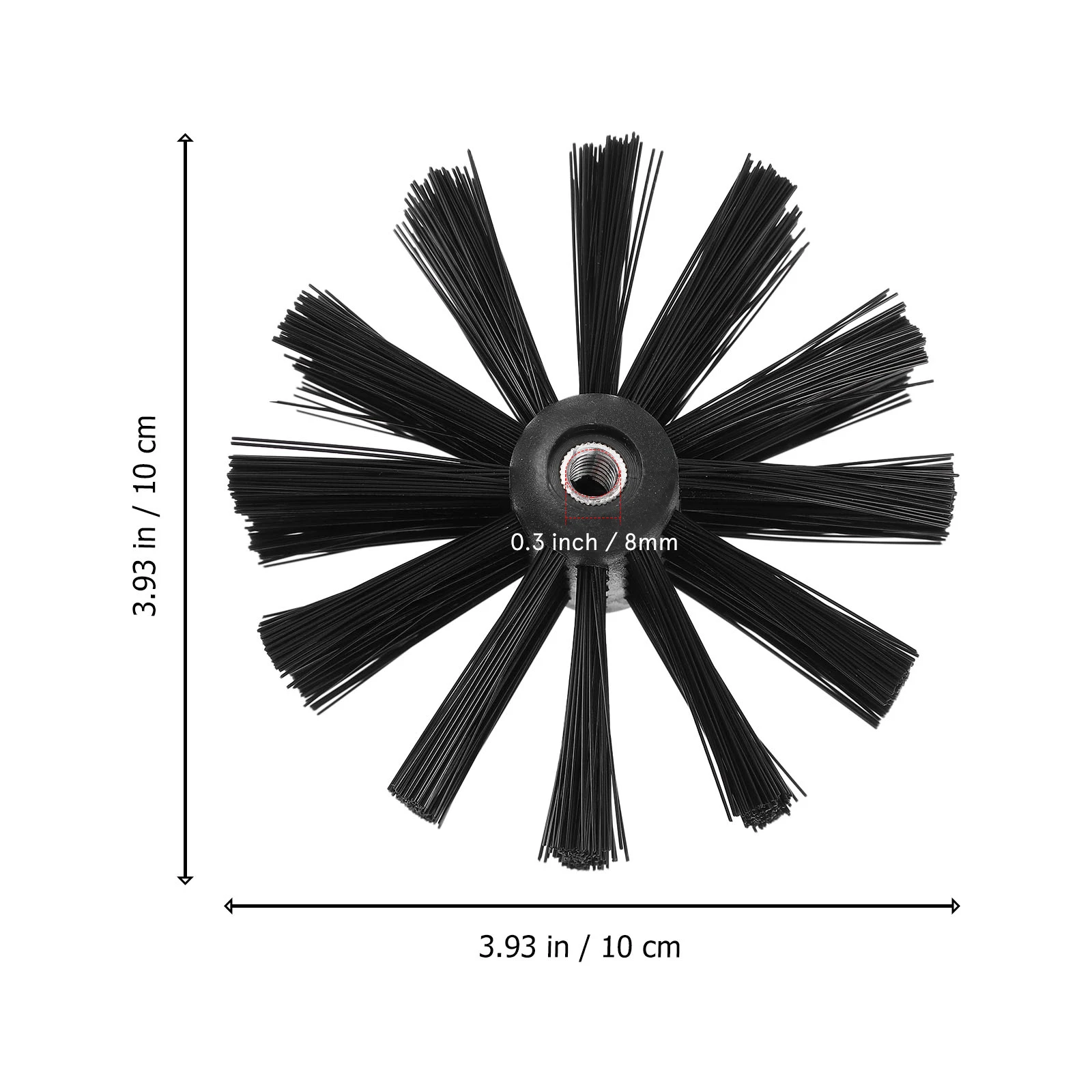 

2pcs Cleaning Brush Heads Chimney Pipe Lint Remover Tool For Dryer Vent Ducts Fireplace Cleaning Nylon Replacement Brushes