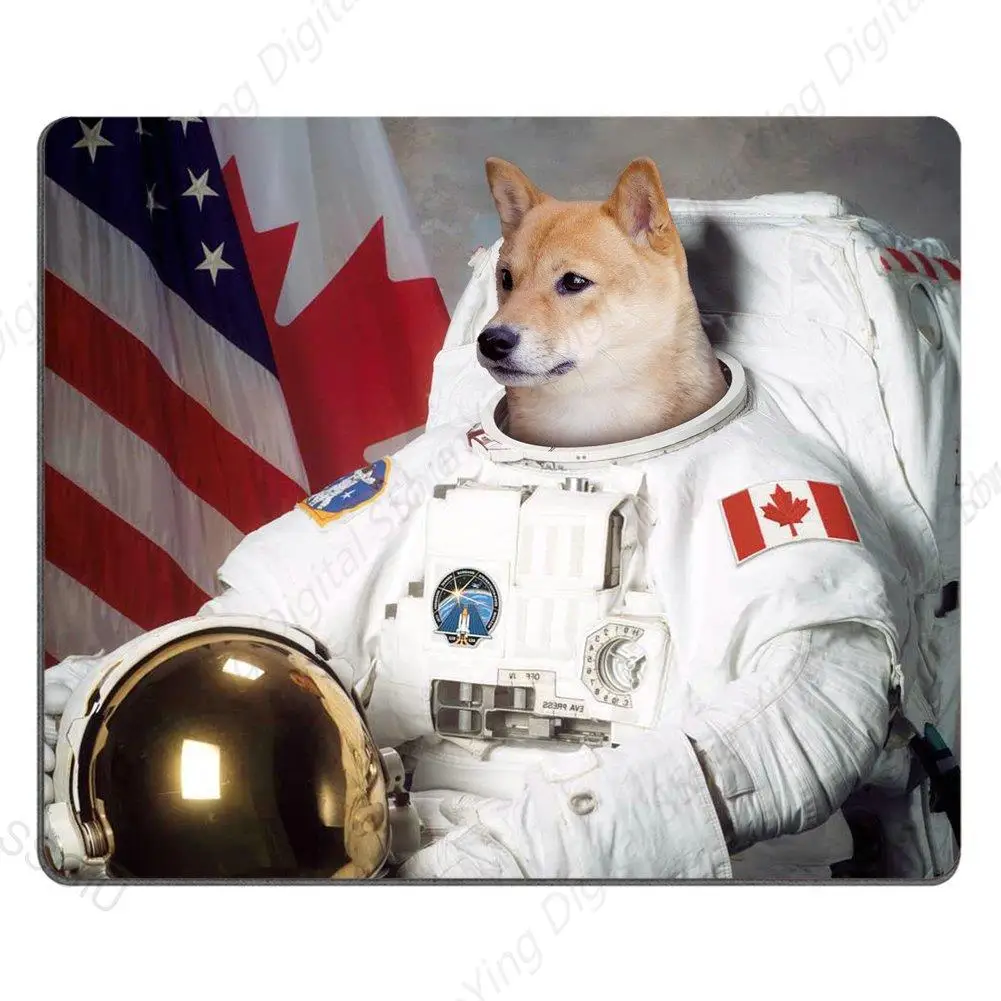 Funny Dog Astronaut Work Pattern Mouse Pad Suitable For Gaming Office Laptop Mouse Pad 25*30cm